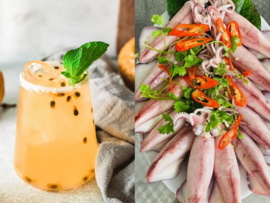 Margarita Trái Cây và Hải Sản Bản Giao Hưởng Của Biển Cả và Vườn Trái Cây