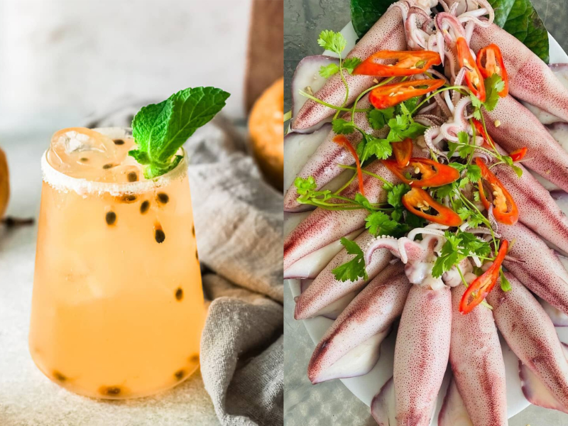Margarita Trái Cây và Hải Sản Bản Giao Hưởng Của Biển Cả và Vườn Trái Cây