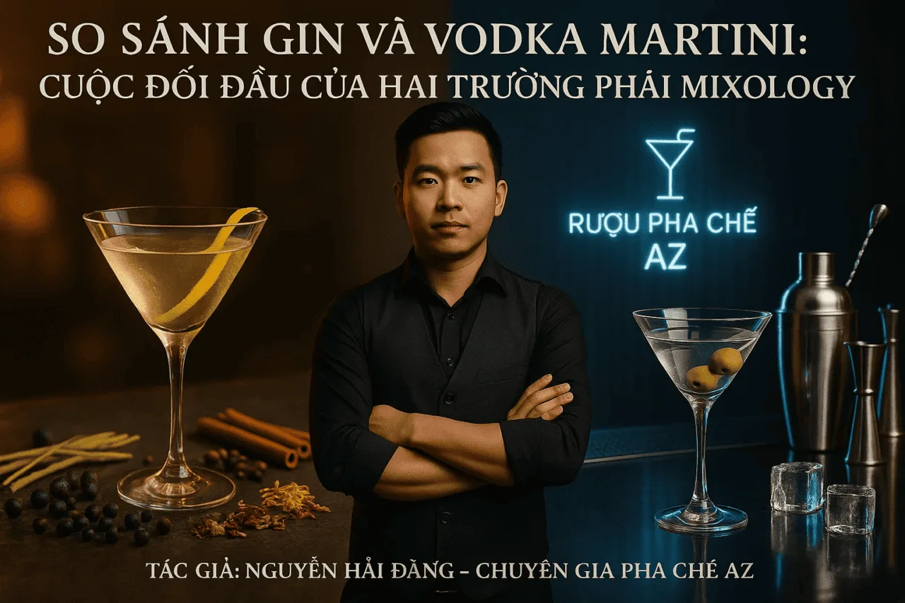 Gin Và Vodka Martini Cuộc Đối Đầu Của Hai Trường Phái Mixology