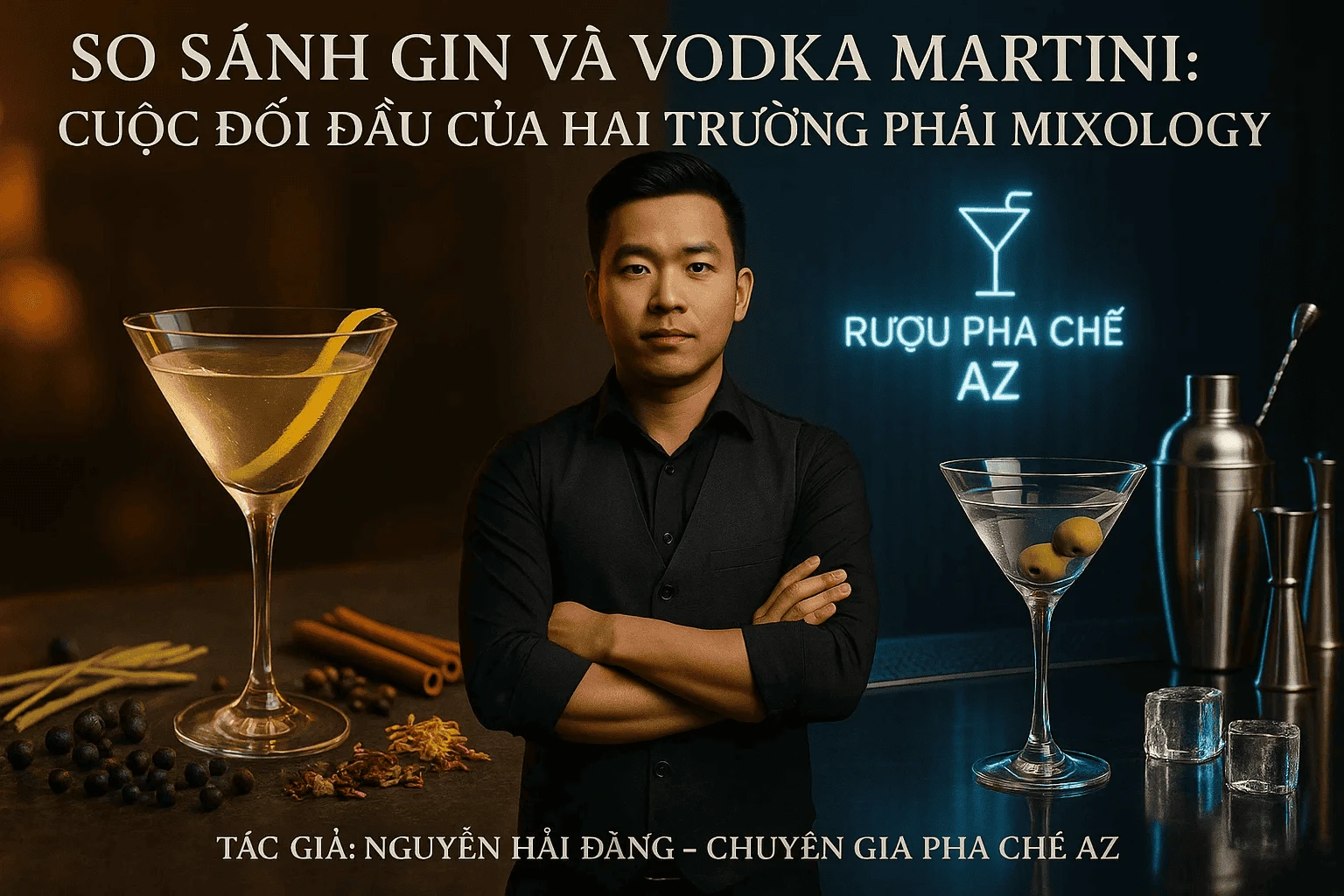Gin Và Vodka Martini Cuộc Đối Đầu Của Hai Trường Phái Mixology