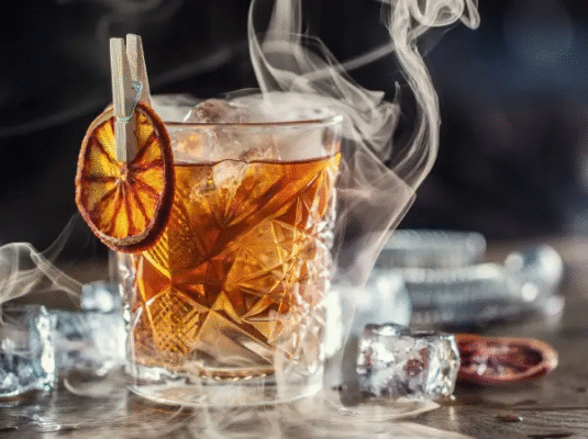 Cách pha chế Smoked Old Fashioned tại nhà đơn giản