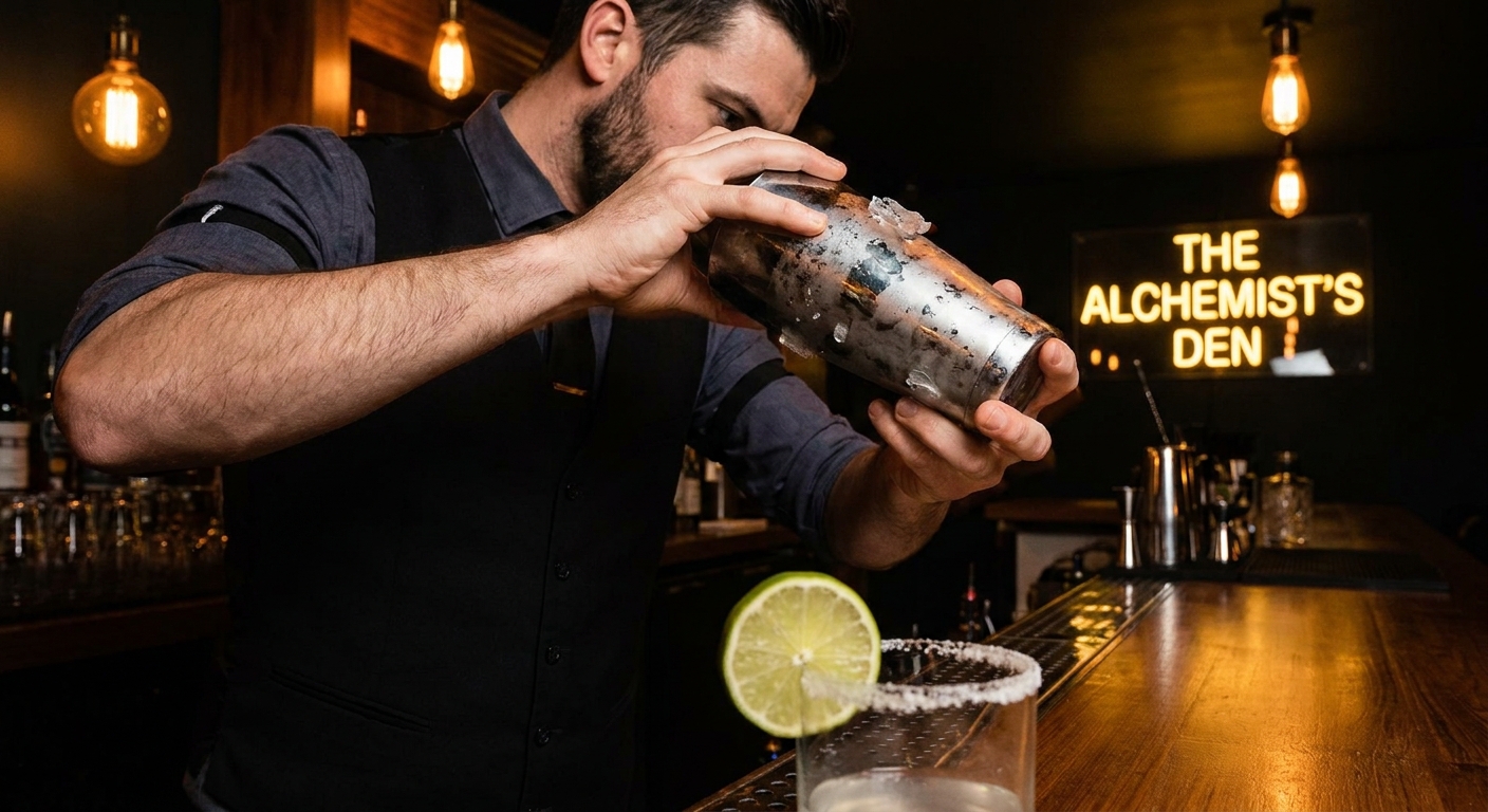 Kỹ thuật lắc cocktail Margarita cổ điển đúng chuẩn - lắc 10-15 giây để đạt 0-5°C