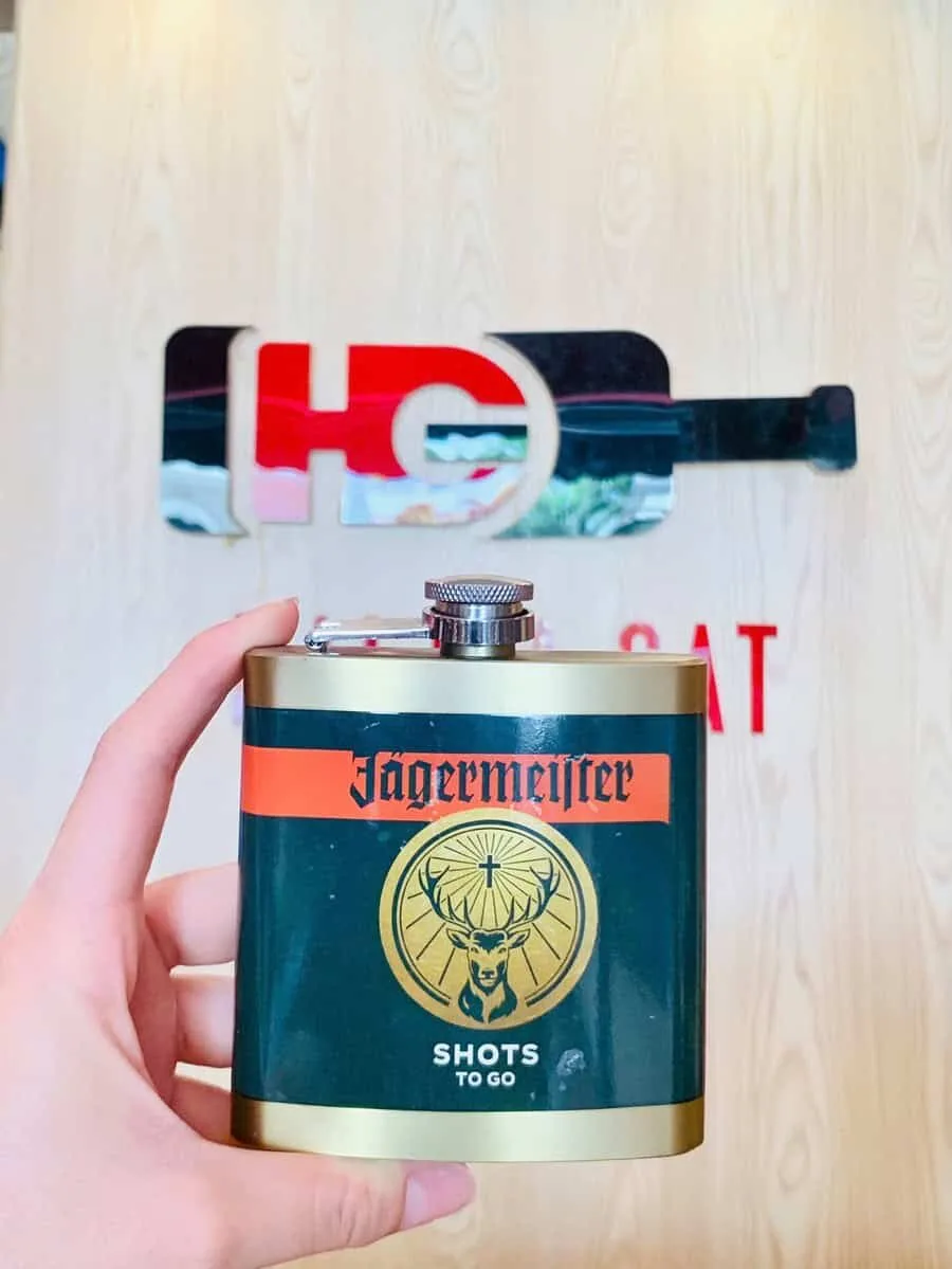 Bình Hipflask Jagermeister Xanh