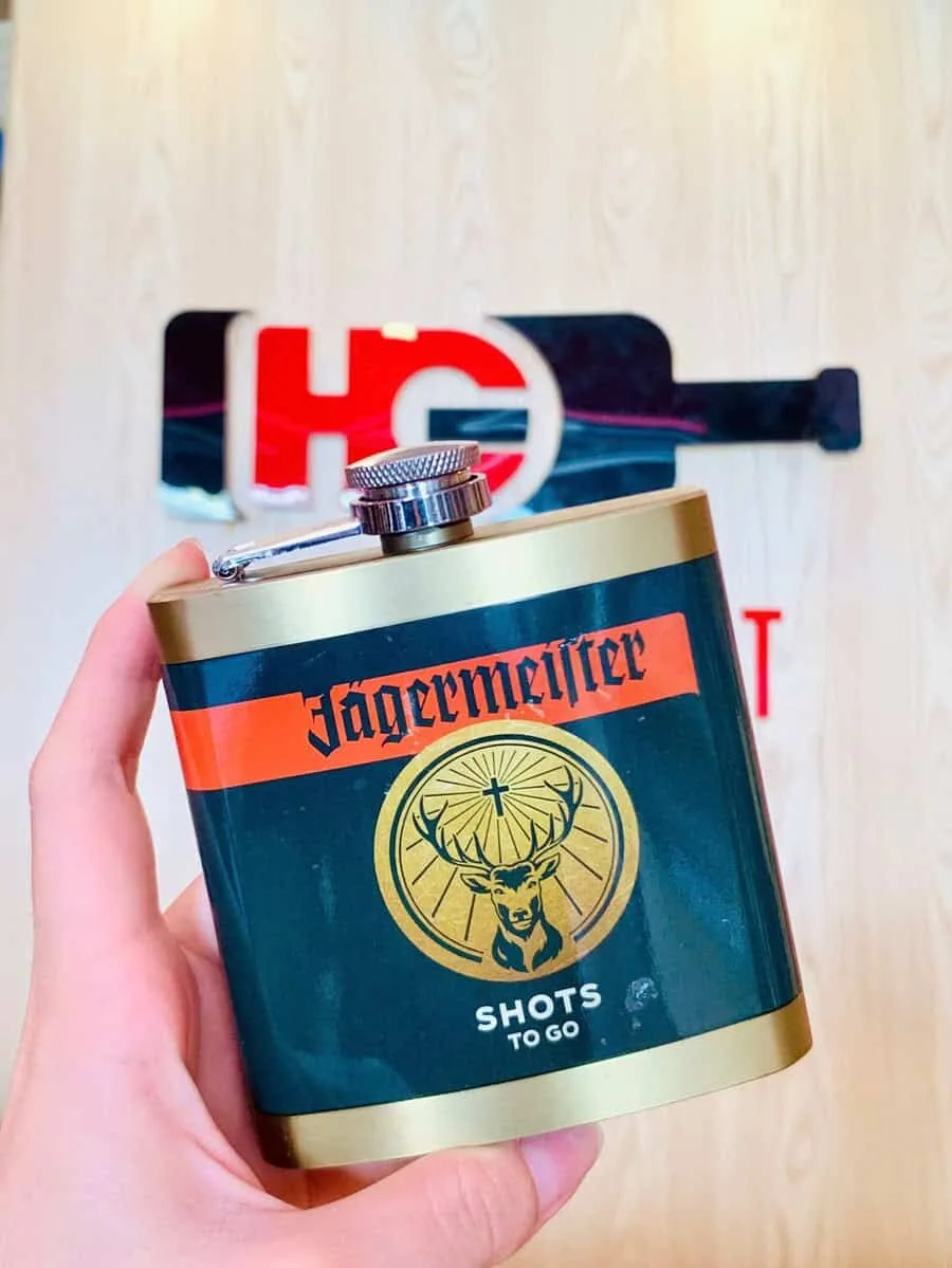 Bình Hipflask Jagermeister Xanh