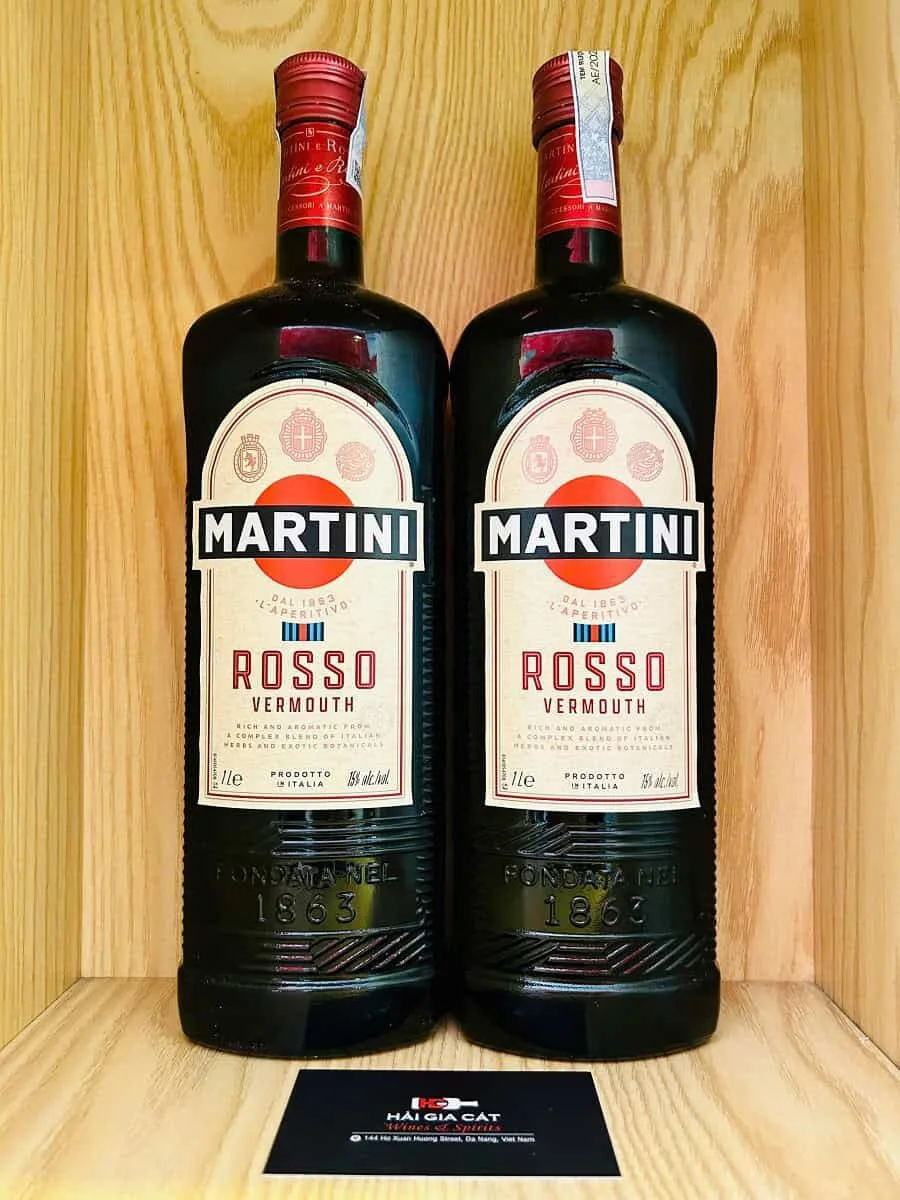 Chai Martini Rosso Vermouth trên trang sản phẩm Rượu Pha Chế AZ