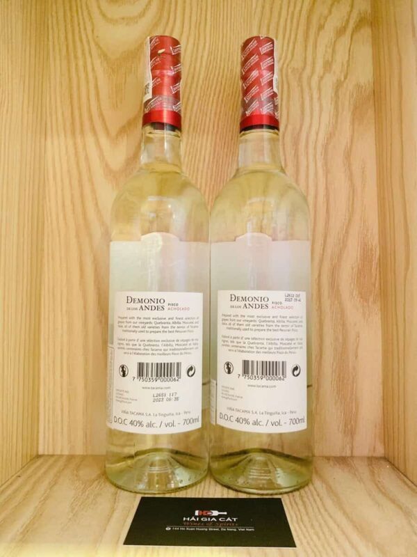 Rượu Pisco Demonio De Los Andes Acholado